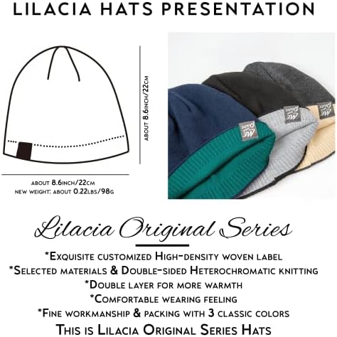 לילצ'יה הפיכה של כפה ניגודיות כובעת כובע כובעי סריגה אקריליק כובע סקי מדי יום למזג אוויר קר