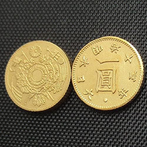 מטבע זהב יפני 1 יואן מקרון מטבע זיכרון מצופה בן 13 שנה