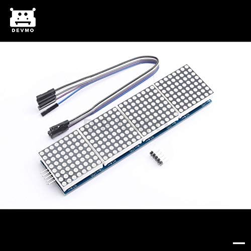 Devmo Max7219 נקודה LED מטריקס MCU בקרת LED מודול תואם לתואם למיקרו-בקר AR-DUINO Raspberry Pi עם קו 5 pin