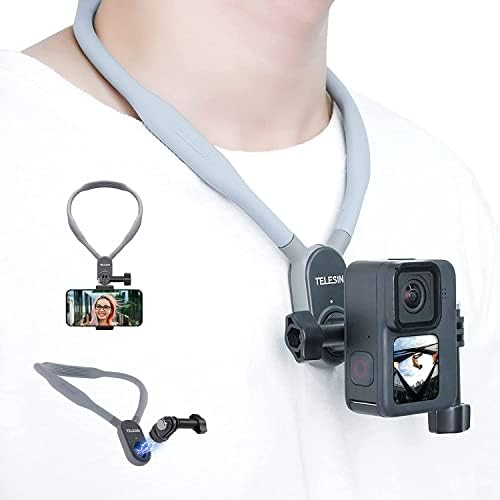 מחזיק צוואר Selfie Pov Magnetic Mount for Go Pro Insta360 DJI מצלמת פעולה וטלפון סלולרי אביזרי צילום