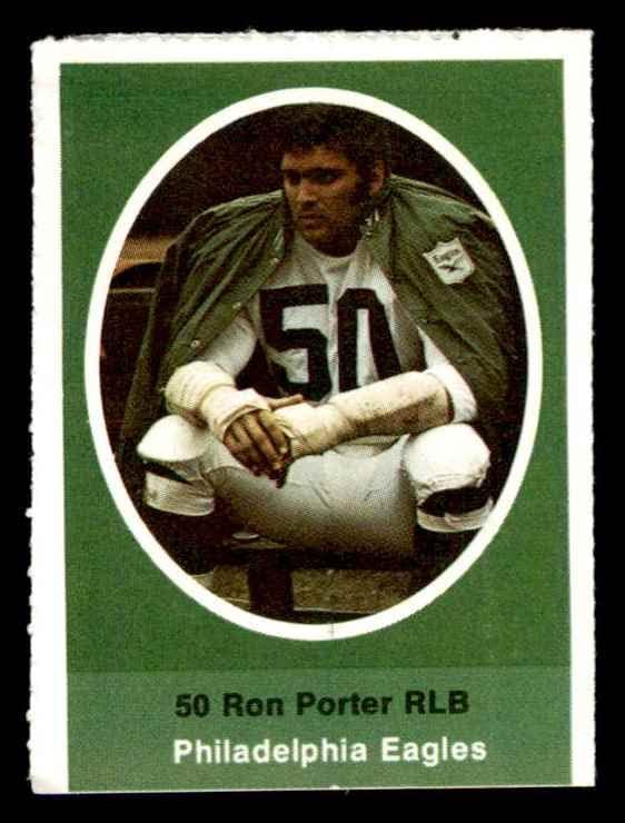 1972 Sunoco Stams Ron Porter Philadelphia Eagles Ex/Mt Eagles Idaho