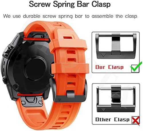 Ienyu Silicone שחרור מהיר רצועת Watchband עבור Garmin Instint