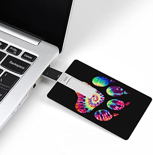 עניבת צבע עניבה על חיה PAW PAW PRINT DIST כונן USB 2.0 32G & 64G כרטיס מקל זיכרון נייד למחשב/מחשב נייד