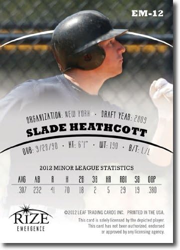 Slade Heathcott 2012 Rize Rookie Edition Forection