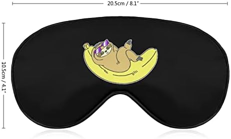 מסכת עיניים עצלנית בננה מצחיקה עם רצועה מתכווננת לגברים ונשים לילה שינה מנמנם