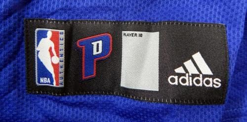 משחק דטרויט פיסטונס הונפק חולצת קליעה כחולה 4xl DP44778 - משחק NBA בשימוש