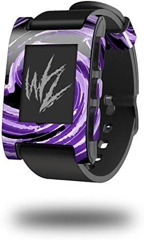 Alecias Swirl 02 Purple - עור בסגנון מדבקות מתאים לשעון חכם חלוק מקורי