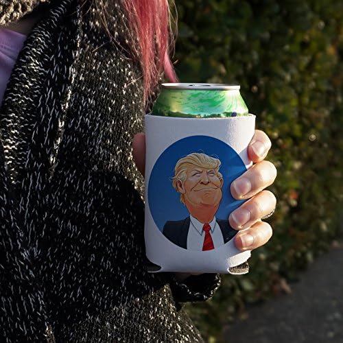 דונלד טראמפ שמח שהפך אמריקה נהדר יכול להתקרר - לשתות שרוול חיבוק מבודד מתקפל - מחזיק מבודד משקאות