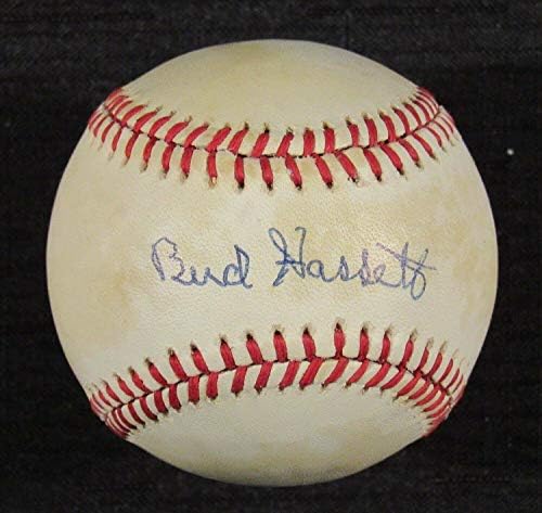 Budddy Hassett חתום על חתימה אוטומטית רולינגס בייסבול - JSA T08941 - כדורי בייסבול עם חתימה