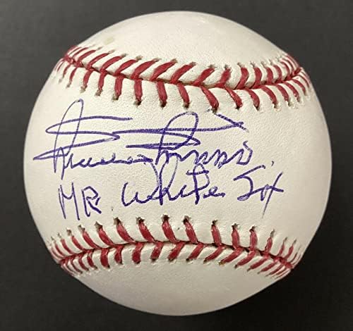 מיני מינוסו חתום בייסבול זליג חתימה חתימה מר ווייט סוקס כתובת MLB - כדורי חתימה
