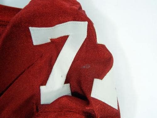 2011 סן פרנסיסקו 49ers Mike Iupati 77 משחק השתמשו ב- Red Jersey 48 DP45428 - משחק NFL לא חתום משומש