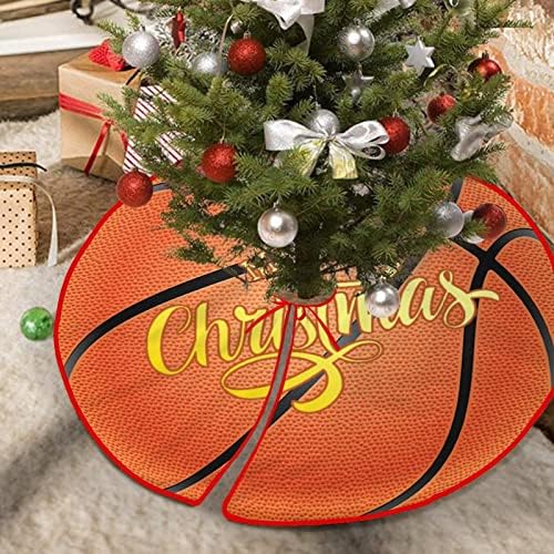 מחצלת עץ חג המולד 30 X30 כדורגל בייסבול ספורט ספורט עץ חג המולד חצאית כדורסל כדורסל