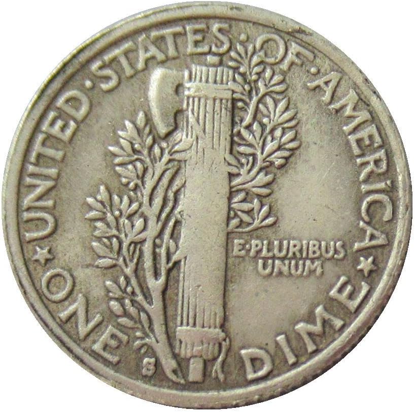 ארהב 10 סנט 1917 מטבע זיכרון מצופה מכסף מטבע זיכרון