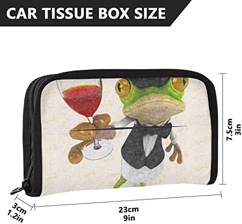 מחזיק רקמות לרכב Puerto-Rico-Tre-Frog-gentleman Dispenser Ressenser מחזיק מפית מחזיק מושב אחורי