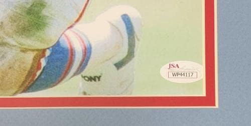 ארל קמפבל חתום על חתימה 11x14 Oilers ממוסגר JSA - תמונות NFL עם חתימה