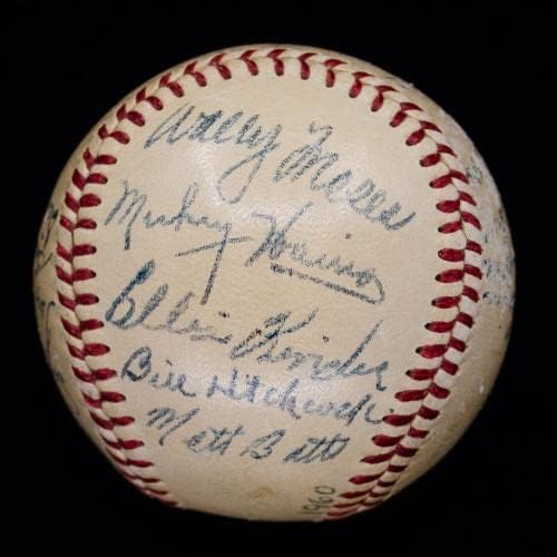שנות החמישים של המאה העשרים רד סוקס טיימרים ישנים חתומים על חתימה חתימה בייסבול OAL w/TED WILLIAMS JSA - כדורי בייסבול עם חתימה