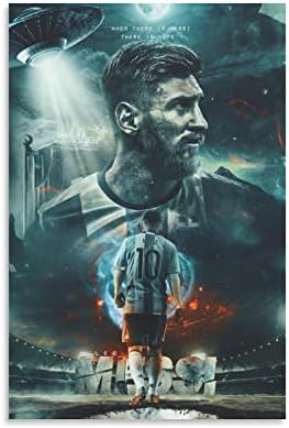 כוכבי כדורגל Kroity Messi Canvas Poster Art Art Wall Depor לסלון