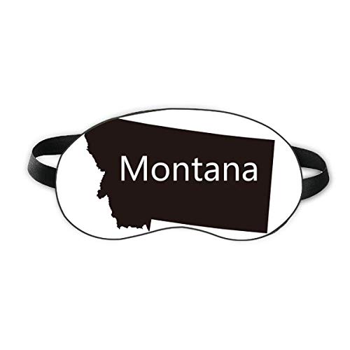 מונטנה אמריקה ארהב מפה מתאר מגן שינה עיניים רכה לילה כיסוי גוון עיוורון