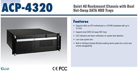 שלדת Rackmount שקט 4U עם מגשי SAS/SATA HDD כפולים עם SATA