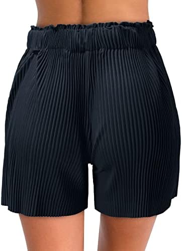 מכנסי טרקלין לנשים של Beuu טיולים רגליים פעילות אימון מכנסיים קצרים נסיעות נוחות מכנסיים קצרים מזדמנים עם כיסים קיץ