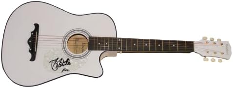 טניל טאונס חתם על חתימה בגודל מלא גיטרה אקוסטית עם ג 'יימס ספנס אימות ג' יי. אס. איי. קוא - מוזיקת קאנטרי סופרסטאר-אמיתי, קליל, דוכן הלימונדה