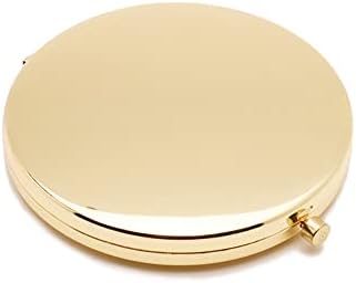 וויאלין מגדלת קומפקטי קוסמטי מראה 2.75 אינץ עגול כיס איפור מראה כף יד נסיעות איפור מראה נייד מראה כיס מראה זהב