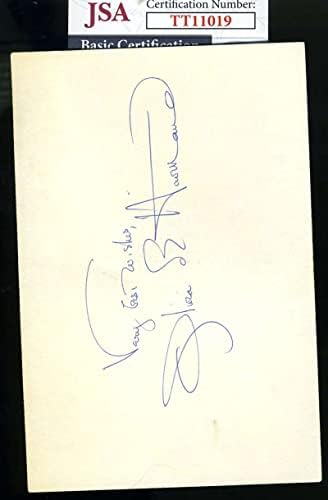 אוליביה דה הווילנד חתמה על חתימת כרטיס אינדקס 3 על 5