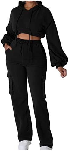 אימון לנשים 2 תלבושות תלבושות שרוול ארוך יבול יבול עליון מותניים גבוהות מכנסיים מכנסיים מכוונים לריצה חליפות רץ