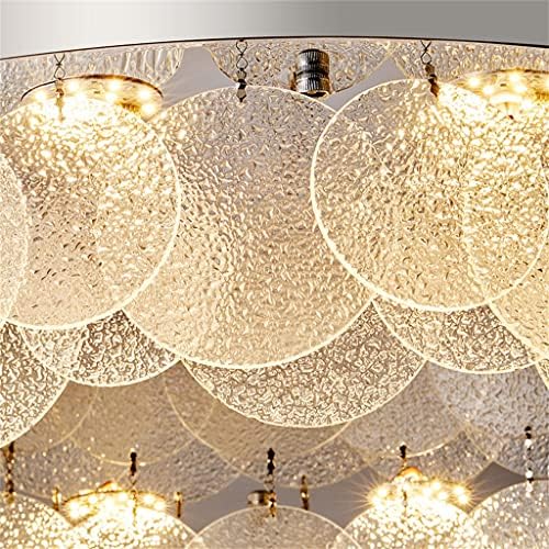 SDFGH תקרה אור זכוכית גביש LED תקרה תאורה אור חדר אוכל לחדר אוכל לימוד גג תאורה עיצוב הבית