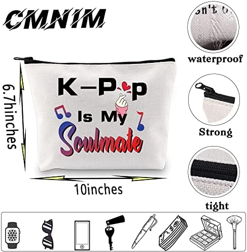 CMNIM K-POP סחורה K-POP תיקי מתנה k-pop הוא תיק האיפור של חבר הנשמה שלי מתנה צבאית קבוצתית קוריאנית לאוהדי זינגר