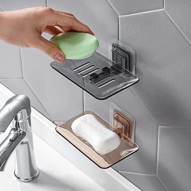 מתלה סבון ZCMEB ללא קידוח קיר רכוב על סבון סבון אביזרי אמבטיה אביזרי סבון סבון דבק עצמי