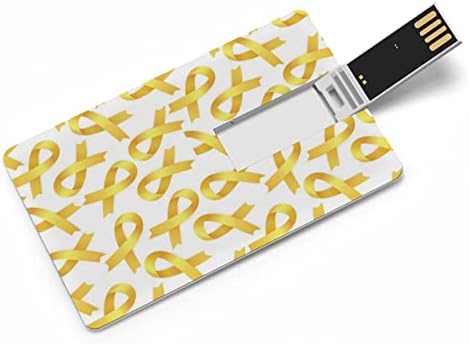 סרט זהב לילדות כרטיס מודעות לסרטן ילדות USB 2.0 כונן הבזק 32 גרם/64 גרם דפוס מודפס מצחיק