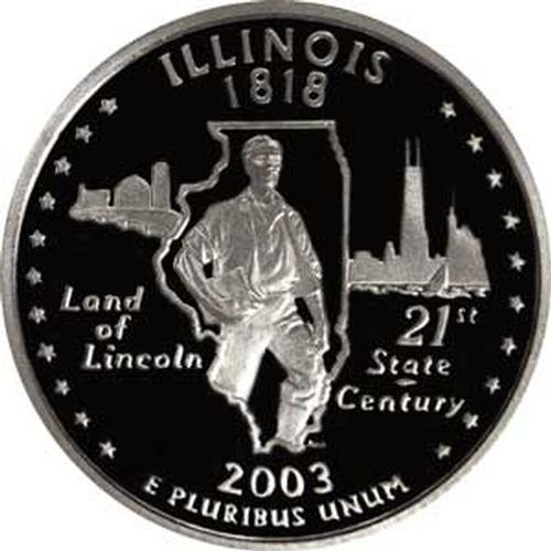 2003 מטבע ארהב של אילינוי אילינוי רבעון ארהב