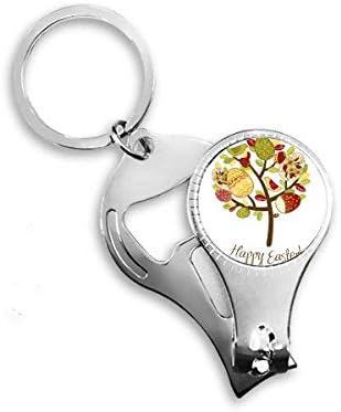 פסטיבל דת פסחא שמח עץ ביצה ציפורניים ניפר טבעת מפתח שרשרת פותחן בקבוקי קוצץ