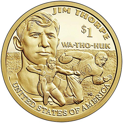 2018 S Sacagawea Unifine American דולר - מטבע יוצא דופן - ג'ים ת'ורפ - הוכחת פנינה DCAM - ארהב מנטה
