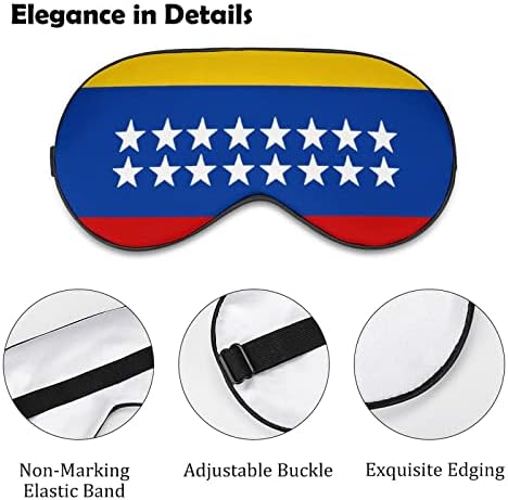 דגל גראן קולומביה מצחיק מסיכת עיניים שינה רכה כיסוי עיניים מכוסות עיניים עם רצועה מתכווננת צולליות לנשים גברים