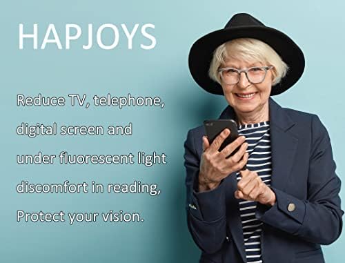 Hapjoys משקפי קריאה לגברים נשים קוראי נשים מסוגננות +3.50 משקפי רמאות 4 חבילה אדום/צב/כחול/חאקי מסגרות קלות
