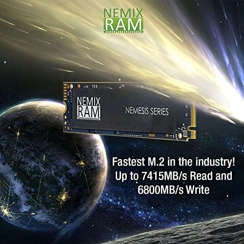 סדרת נמיקס ראם נמסיס 2 טרה-בתים מ. 2 2280 נ. ב. מ. ס. ד. עבור פלייסטיישן 5 ומכונות משחק מחשב מהירות הכתיבה המהירה ביותר עד 7415 מגה-ביט לשנייה תומכת במחשב 4