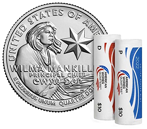 2022 P, D WILMA MANKILLER, American Women American Series Series 2 Set Quarter Quarter Mint Uncirulated