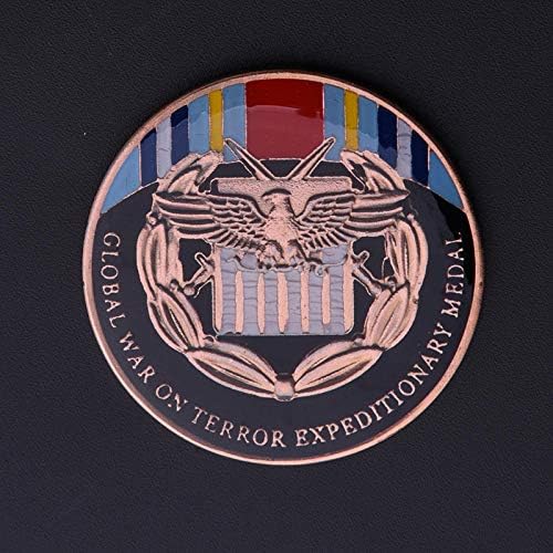 מדליית משלחת גלובלית על מדליית טרור מזכרת אוסף מטבעות מצופה ארט מטבע זיכרון צבאי ארצות הברית