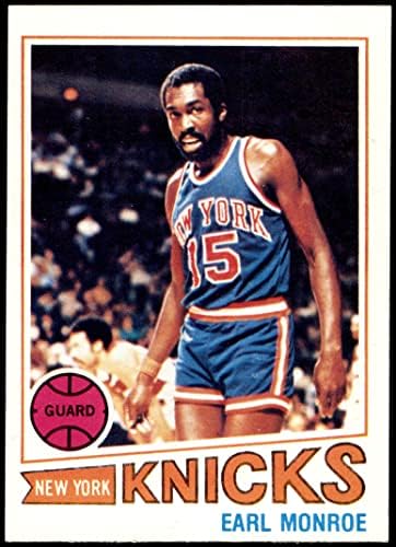 1977 Topps 6 ארל מונרו ניו יורק ניקס VG/Ex Knicks Winston-Salem State University