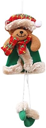 חג המולד אספקת קישוט עץ חג המולד תליון בובת סנטה איש שלג סצנה להתלבש כדור קישוט עלה