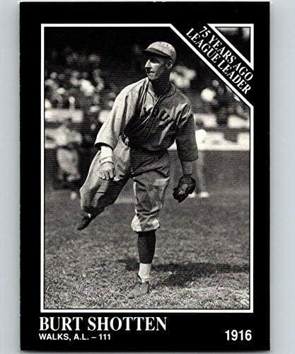 1991 אוסף קונלון עם סדרת הלוגו של MLB הראשון 152 Burt Shotton St. Louis Browns LL כרטיס מסחר רשמי של MLB מ- The Sporting News במצב גולמי