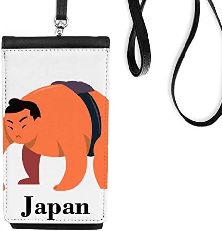 יפנית מסורתית סומו נאבקת ארנק ארנק תלייה כיס נייד כיס שחור