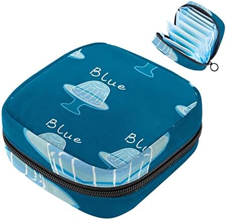כחול ג ' לי תקופת תיק מפית סניטרית אחסון תיק נסיעות טמפונים לאסוף תיק נשי טיפול סניטרי ארגונית לנערות בית ספר נסיעות משרד