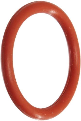 126 סיליקון O-Ring, 70A דורומטר, אדום, 1-3/8 מזהה, 1-9/16 OD, 3/32 רוחב