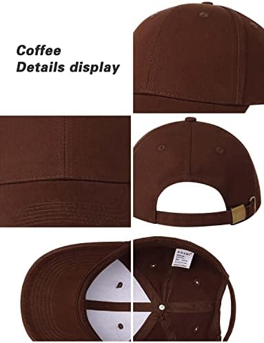 AOSMI 3 חבילה כותנה כותנה רגילה כובע בייסבול כובע מתכוונן גודל אחד מתאים לרוב כובעי הכדור הקבוצה הריק של הפרופיל הנמוך לגברים נשים