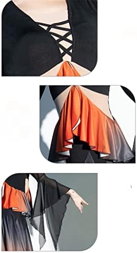 Jkuywx צבע שיפוע שמלת תחרות סטנדרטית אולם נשפים וולס טנגו בימת הבמה לבוש לבוש לבוש