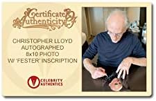 כריסטופר לויד חתם על משפחת אדמס דוד פסטר 8 על 10 תמונה